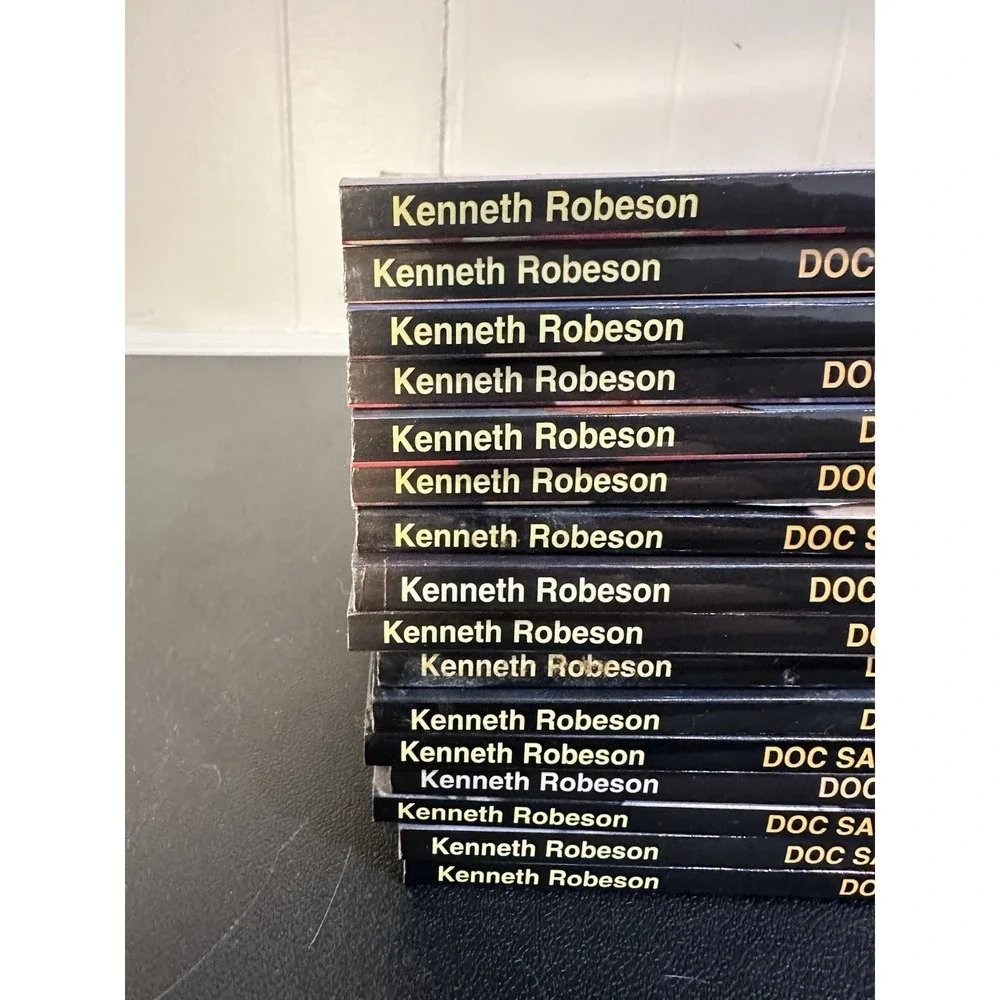 Doc Savage Paperback Book Lot (16) Kenneth Robeson VTG Bantam Pulp Sci-Fi Action